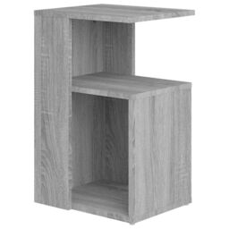 Berkfield Home Side Table Grey Sonoma 36x30x56 cm Engineered Wood - Size: 36 x 30 x 56 cm - thumbnail 2