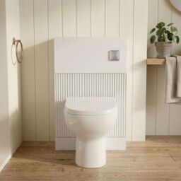 Balterley Fluted 500mm Floor Standing WC Unit - White - thumbnail 9