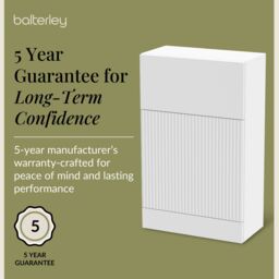Balterley Fluted 500mm Floor Standing WC Unit - White - thumbnail 6