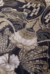 Laurence Llewelyn-Bowen 'Suburban Jungle' 100% Cotton Rich Duvet Cover Set in Black - Size: Super King - thumbnail 3