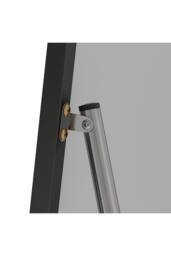 Garden Sanctuary Modern Arched Metal Floor Mirror in Black - thumbnail 8