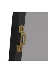 Garden Sanctuary Modern Arched Metal Floor Mirror in Black - thumbnail 9