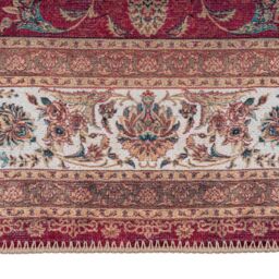 Kukoon Red Extra Long Hallway Runner Rug Washable & Non-Slip Carpet - Size: 80 cm x 300 cm - thumbnail 3
