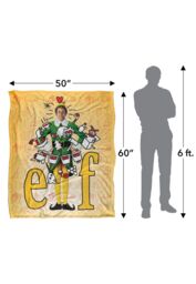 Warner Brothers Elf Silky Touch Super Soft Throw Blanket 152x127cm in White - Size: 152x127 cm - thumbnail 3