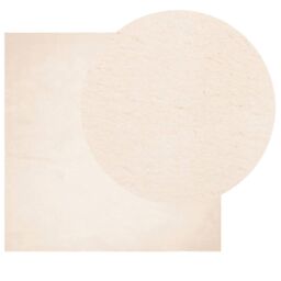 Berkfield Home Rug HUARTE Short Pile Soft & Washable Beige 160x160 cm - Size: Medium - thumbnail 3