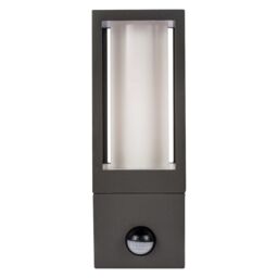 Luceco Azurar Exterior Decorative GU10 Lantern with PIR Motion Sensor in Grey - thumbnail 2