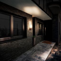 Luceco Azurar Exterior Decorative GU10 Lantern with PIR Motion Sensor in Grey - thumbnail 6