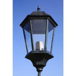 Berkfield Home Decorative Garden Light Post 2-arms 230 cm Dark Green/Black Aluminium in Green