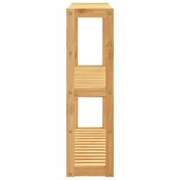 Berkfield Home Bathroom Shelf 3-Tier Wall-mounted 60x15x54 cm Bamboo in Brown - Size: 60 x 15 x 54 cm - thumbnail 4