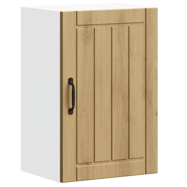 Berkfield Home Kitchen Wall Cabinet Lucca Artisan Oak Engineered Wood in Brown - image 1
