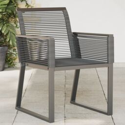 Berkfield Home Garden Chairs 4 pcs Black Poly Rattan - thumbnail 1