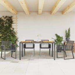 Berkfield Home Garden Chairs 4 pcs Black Poly Rattan - thumbnail 3