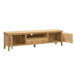 Cheshire Premium Strathmore Widescreen TV Unit in Oak in Light Oak - thumbnail 2