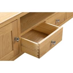 Cheshire Premium Strathmore Widescreen TV Unit in Oak in Light Oak - thumbnail 4