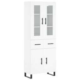 Berkfield Home Highboard White 69.5x34x180 cm Engineered Wood - thumbnail 2