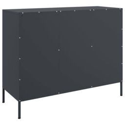 Berkfield Home Sideboard Anthracite 100.5x39x79 cm Steel - thumbnail 8