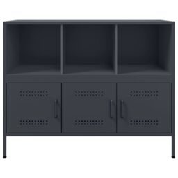Berkfield Home Sideboard Anthracite 100.5x39x79 cm Steel - thumbnail 6