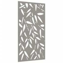Berkfield Home Garden Wall Decoration 105x55 cm Corten Steel Bamboo Leaf Design in Brown - thumbnail 3