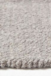 Homescapes 100% Cotton Plain Chenille Hall Runner, 66 x 200 cm in Light Grey - Size: 66 cm x 200 cm - thumbnail 4