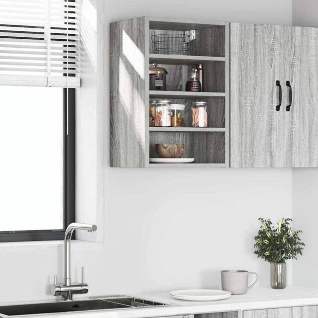 Berkfield Home Hanging Cabinet Grey Sonoma 40x29.5x60 cm Engineered Wood - image 1