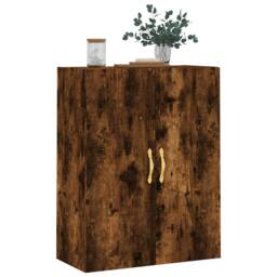 Berkfield Home Wall Mounted Cabinet Smoked Oak 69.5x34x90 cm in Brown - thumbnail 4
