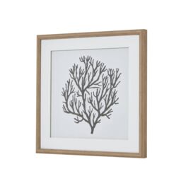 Hill Interiors Atol Coral Framed Art Print in Dark Brown - thumbnail 2