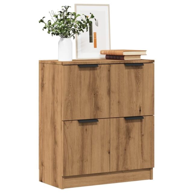 Berkfield Home Sideboard Artisan Oak 60x30x70 cm Engineered Wood in Brown - Size: 60 x 30 x 70 cm - image 1