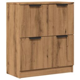Berkfield Home Sideboard Artisan Oak 60x30x70 cm Engineered Wood in Brown - Size: 60 x 30 x 70 cm - thumbnail 2