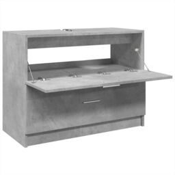 Berkfield Home Sink Cabinet Concrete Grey 78x37x59 cm Engineered Wood - Size: 78 x 37 x 59 cm - thumbnail 5