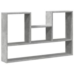 Berkfield Home Wall Shelf Concrete Grey 99x15x60 cm Engineered Wood - Size: 99 x 15 x 60 cm - thumbnail 2