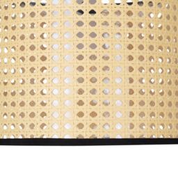 First Choice Lighting Set of 2 Woven - 25cm Wicker Easy Fit Pendant Shades in Natural - thumbnail 4