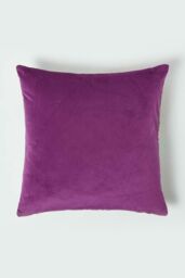Homescapes Floral Botanical Garden Cushion 46 x 46 cm in Purple - thumbnail 2