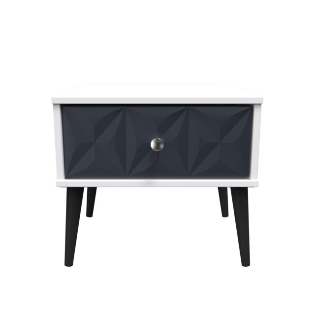 Ready Assembled 2 U Toledo 1 Drawer Side Table (Ready Assembled) in Dark Blue - image 1
