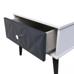 Ready Assembled 2 U Toledo 1 Drawer Side Table (Ready Assembled) in Dark Blue - thumbnail 5