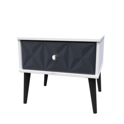 Ready Assembled 2 U Toledo 1 Drawer Side Table (Ready Assembled) in Dark Blue - thumbnail 3