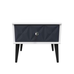 Ready Assembled 2 U Toledo 1 Drawer Side Table (Ready Assembled) in Dark Blue - thumbnail 1