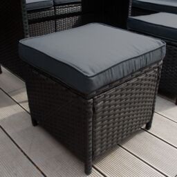 Monstershop Rattan Corner Set - Black - thumbnail 6