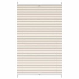 Berkfield Home Plisse Blind 80x100cm Creme in Cream - Size: 80x100 cm - thumbnail 1