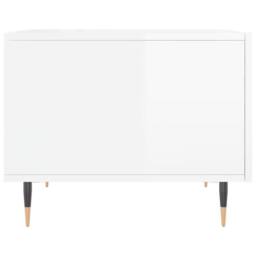 Berkfield Home Coffee Tables 2pcs High Gloss White 50x50x40 cm Engineered Wood - Size: 50 x 50 x 40 cm - thumbnail 8