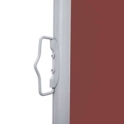 Berkfield Home Retractable Side Awning Brown 120x1000 cm in Burgundy - thumbnail 8