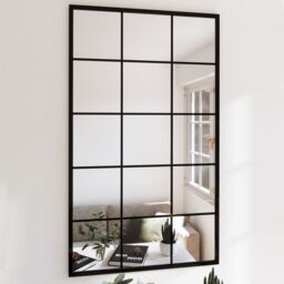 Berkfield Home Wall Mirrors 2 pcs Black 100x60 cm Metal - thumbnail 1