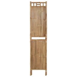 Berkfield Home 4-Panel Room Divider Bamboo 160x180 cm in Brown - thumbnail 5