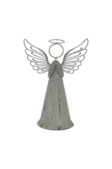 KDMD Large Rustic Metal Angel Statue for Indoor & Outdoor Decor in Grey - image 1