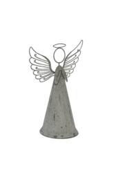 KDMD Large Rustic Metal Angel Statue for Indoor & Outdoor Decor in Grey - thumbnail 2
