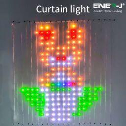 ENER-J ENERJ Smart Curtain lights 2*2m of 400leds remote include, with 3m extension cable controller+UK power Adapter - thumbnail 4