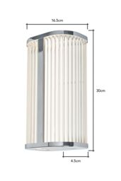 BHS Lighting Amie CCT LED Bathroom Wall Light in Silver - thumbnail 5