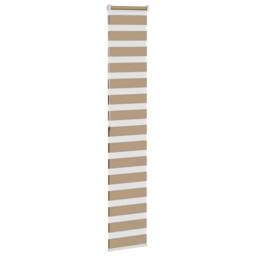 Berkfield Home Elegant Zebra Blind Sand Brown 45x200 cm Fabric Width 40.9 cm Pol - thumbnail 4