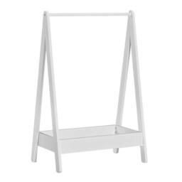 Kelvenix White Portable Coloured Pine Clothes Rail Rack - thumbnail 1