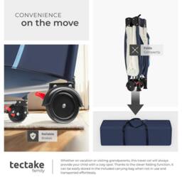 tectake Travel Cot Dog in Blue - Size: Large - thumbnail 5