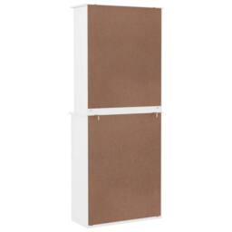 Berkfield Home Highboard ALTA White 77x35x188cm Solid Wood Pine - Size: 77 x 35 x 188 cm - thumbnail 6